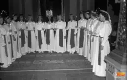 Söderhamns Lucia med tärnor 1988, Lucian är Anna-Lena Nilsso