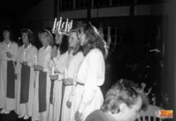 Söderhamns Lucia och tärnor 1988, Lucian är Anna-Lena Nilsso
