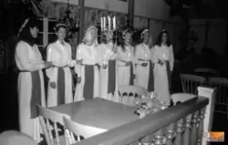 Söderhamns Lucia och tärnor 1993.
Anna-Karin Öberg, var året