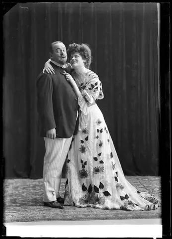 Herkulespillerna, Vasateatern 1907. Rollporträtt