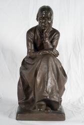 Gammel kone [Skulptur]