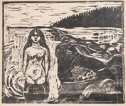 Badende Pike [Grafikk]