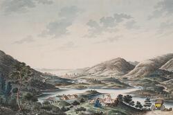 Udsigten fra Slettebakken [Akvarell]