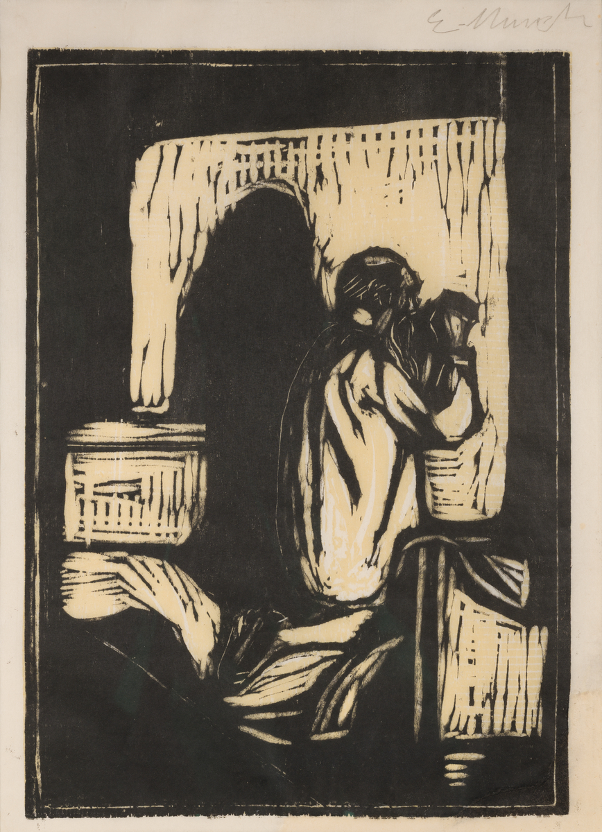 Gammel mann i bønn [Grafikk]