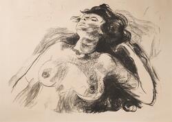 Liggende halvakt I  [Grafikk]