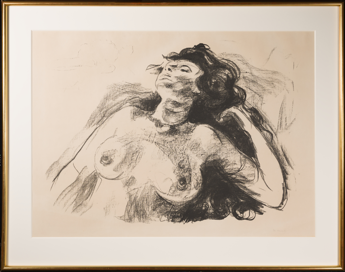 Liggende halvakt I  [Grafikk]