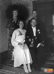 Brudparet är Greta Norin och Sven Norin Hallen, Kilafors.  S