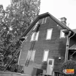 Makarna  Emil Olsson och Greta Olssons hus efter Stationsgat