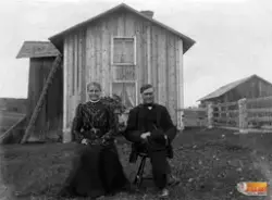 Kerstin Ersdotter, 1846-1928, och Lars Persson, 1837-1927.