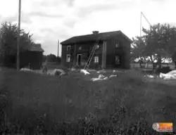 Lindes i Lilltjära, Kilafors. Till höger skymtar Snickars i 