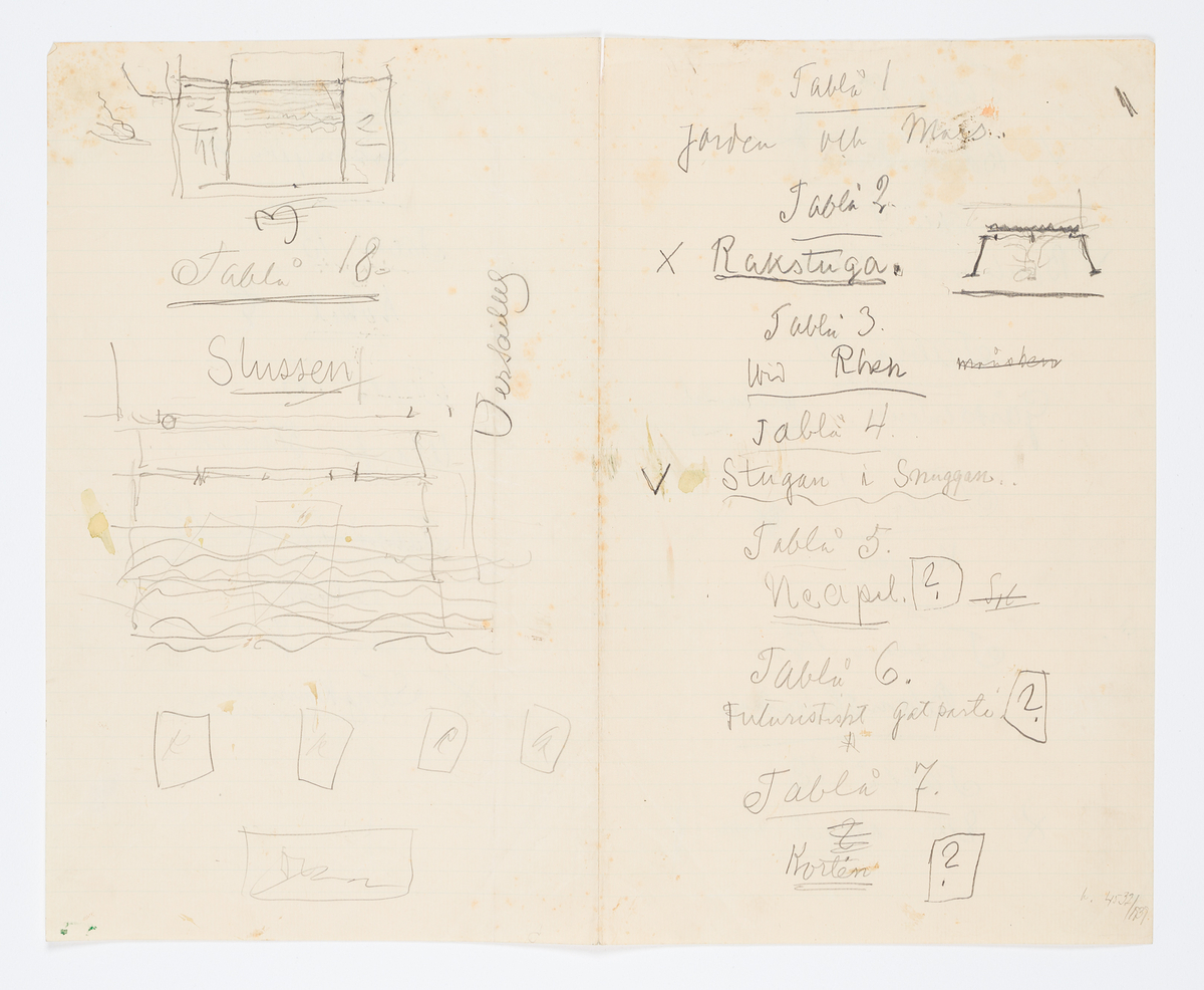 Diverse dekorbeskrivningar.
