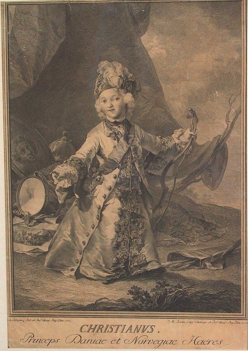 Portrett av Christian VII som barn, 