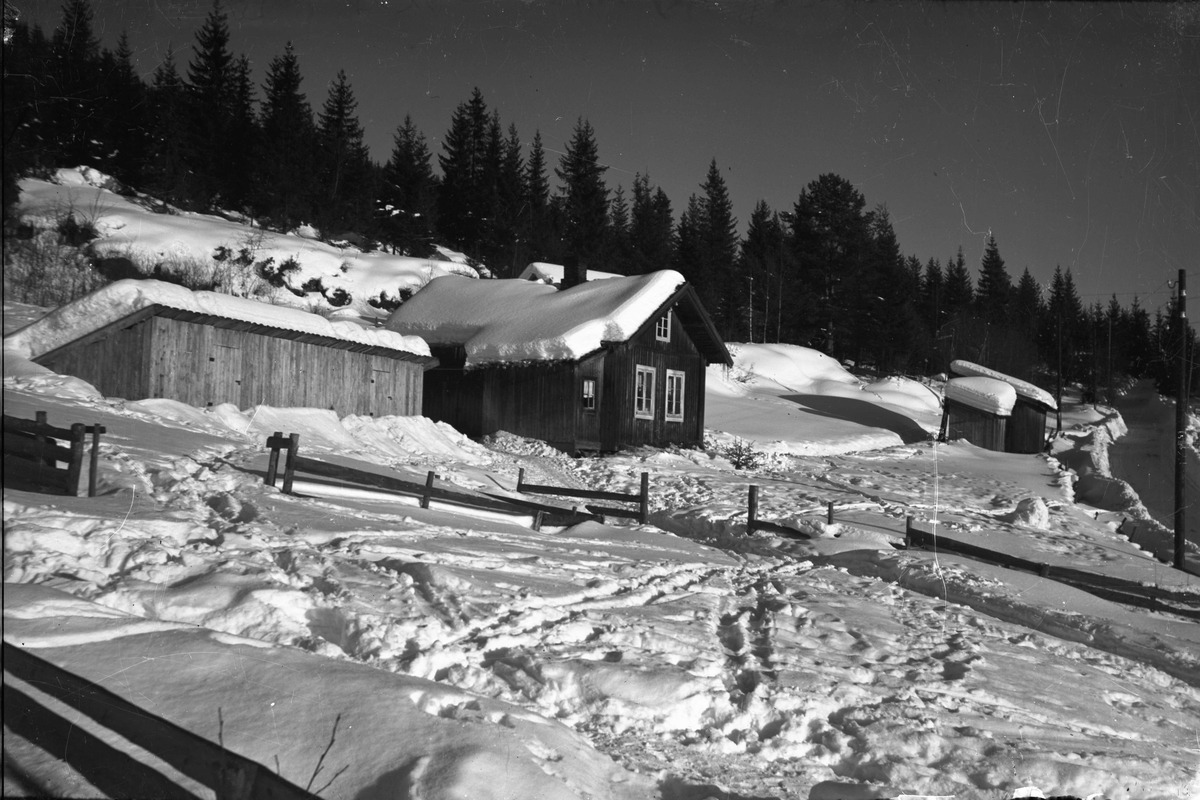 Hytte eller lite hus.