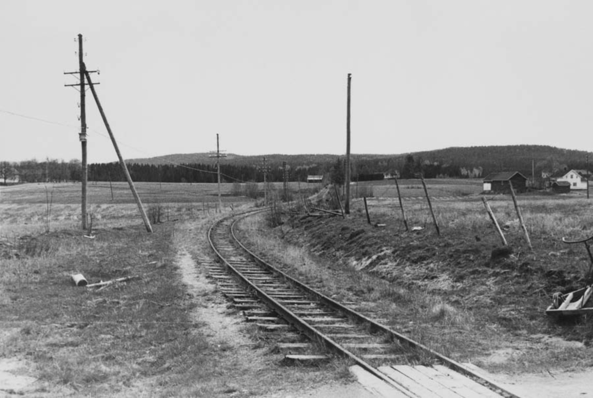 Strekningen Kvevli - Mork  ved Kvevli.