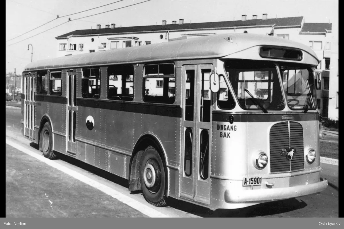 Oslo Sporveiers buss, A-15709, Strømmen/Leyland, 1956