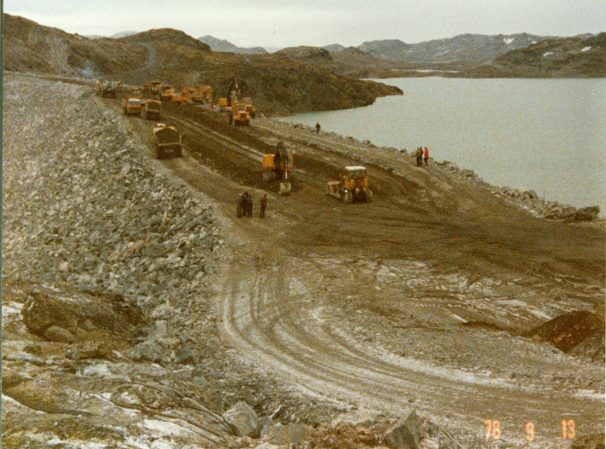 Oslo Lysverker. Flævassdammen, Hemsedal, 13.09.1978.