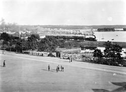 Hamar, Stortorget, Strandgata, kanalen for mjøsbåtene som gi