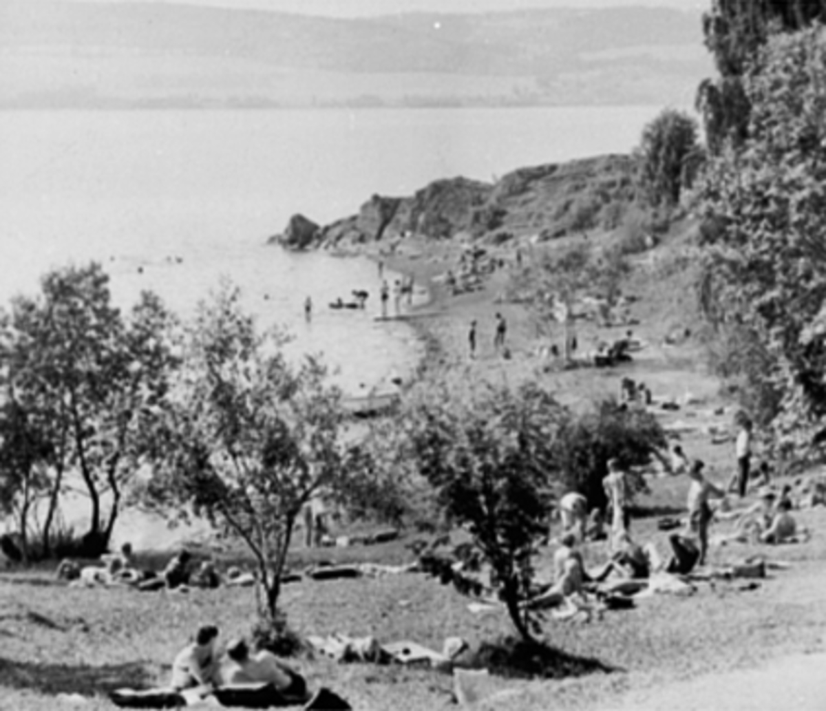 BADELIV, SOLBADING, GEITRYGGEN, HEDMARKSMUSEET OG DOMKIRKEODDEN