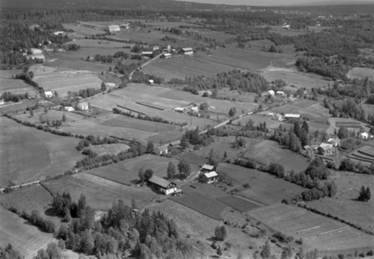 Flyfoto av Kylstadenga/Nerhagen, Furnesåsen, Ringsaker.