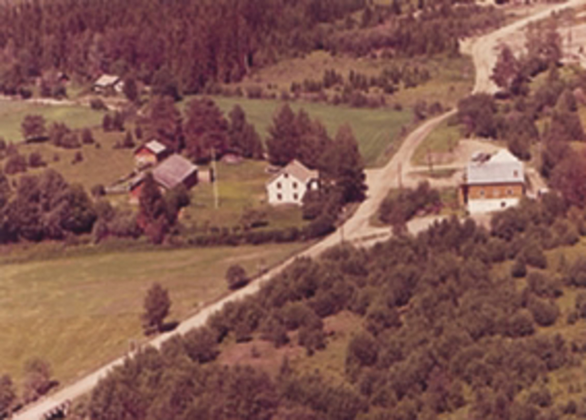Flyfoto av Haga mølle, Furnes.