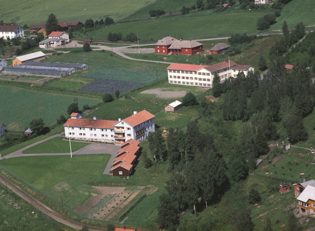 Flyfoto, Brøttum barneskole, Ringsaker.