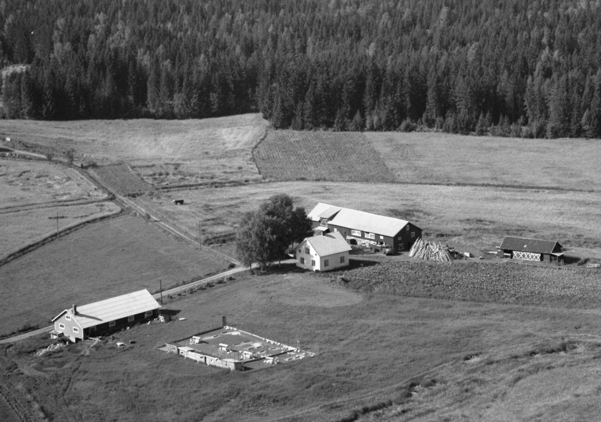 Flyfoto, Rønningen, Gaupen, Ringsaker.