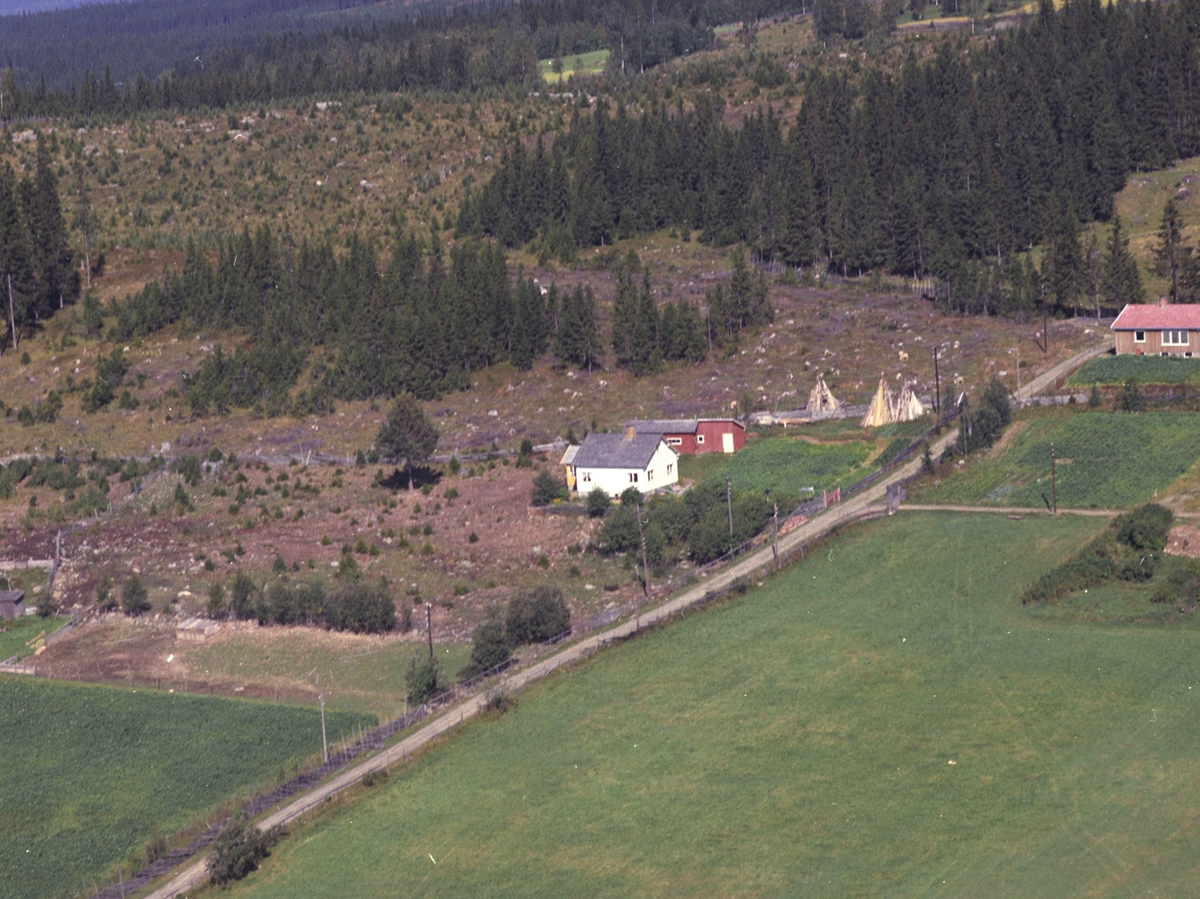 Flyfoto, Solheim, Åsmarka, Ringsaker.