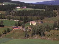 Flyfoto, Sveen, Lismarka, Ringsaker. G.nr. 488.2. Flyfoto.