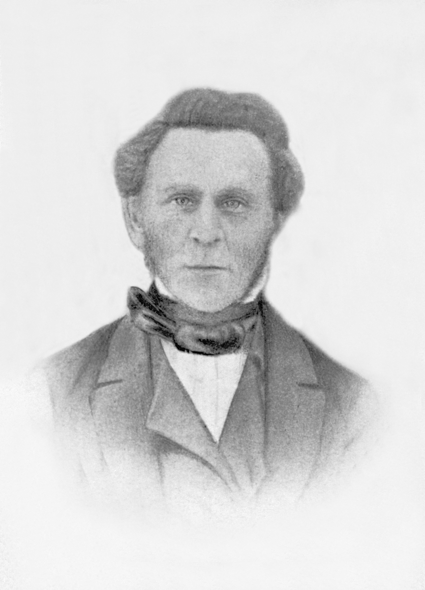 Portrett av Andreas Andersen Dahl (1805-1860). Gårdbruker på Kise nordre, Nes, Hedmark.