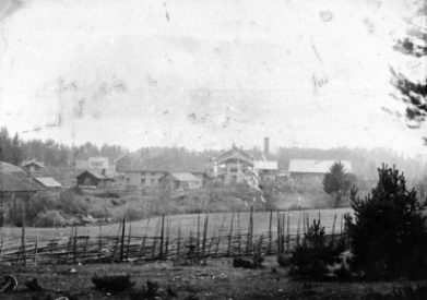 Løten, Løiten Brænderi med bebyggelse før ombyggingen i 1891-1892,
