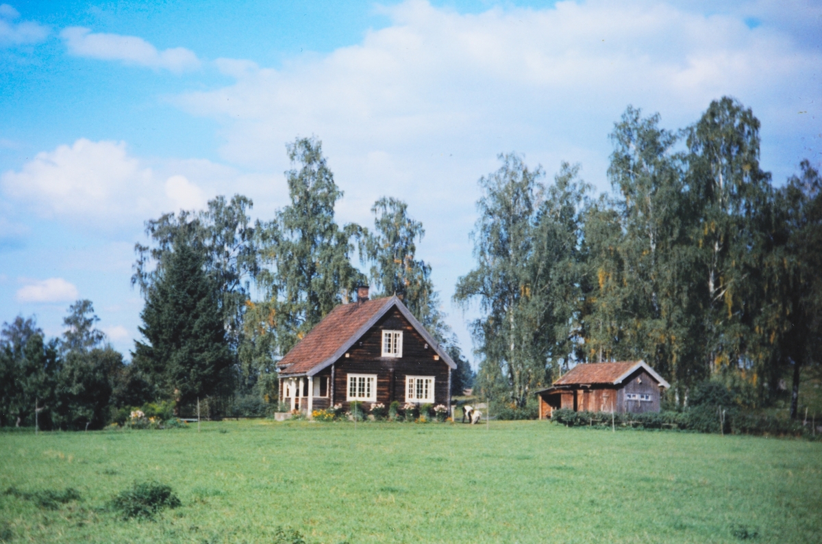 Husmannsplass Ottestad. Stedet Fuglesang, Atlungstad gård. Ca. 1962. 