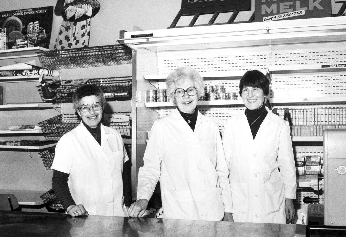Stange Meieri, Stange Meieribolag, meieriutslaget i februar 1983. Gr. nr 96-13. 
 F. v. Gunvor Lishagen. Aase Prestaasen og Birgit Sollien. 
Flere opplysninger se boka "Handelsforretninger i Stangeby`n med omegn" skrevet av Jan Arne Berg, utgitt av Stange Historielag 2013. 