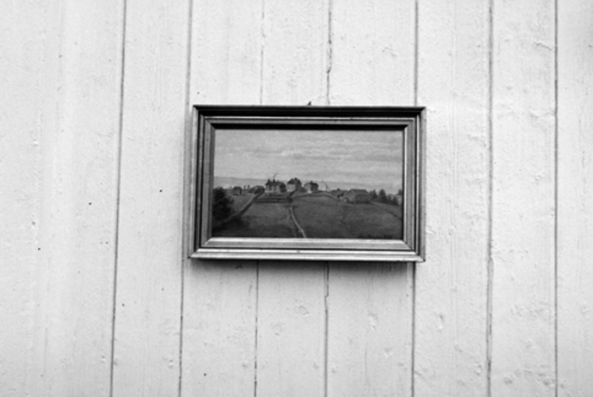Vang H, Kluke gård, nå under Børstad gård, maleri fra 1846 av Jens Bakstad, 

