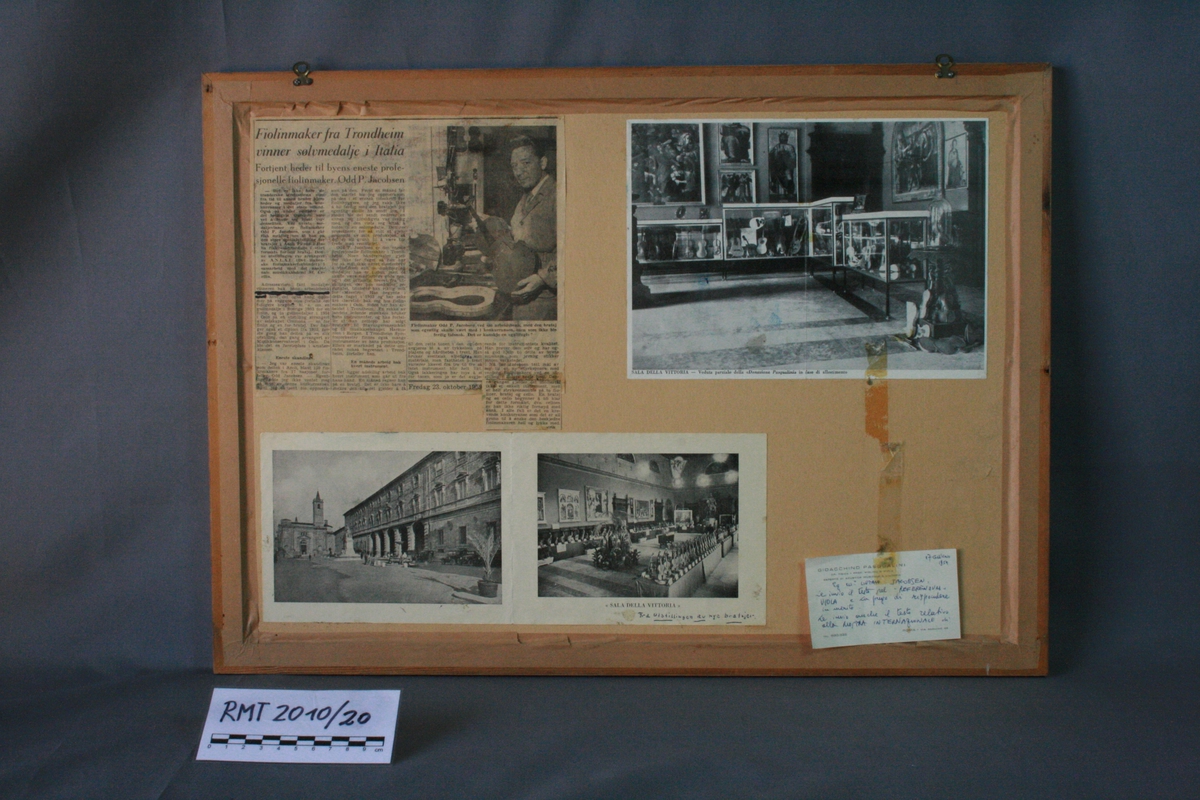 Diplom fra utstilling i Ascoli, Piceno i 1959.