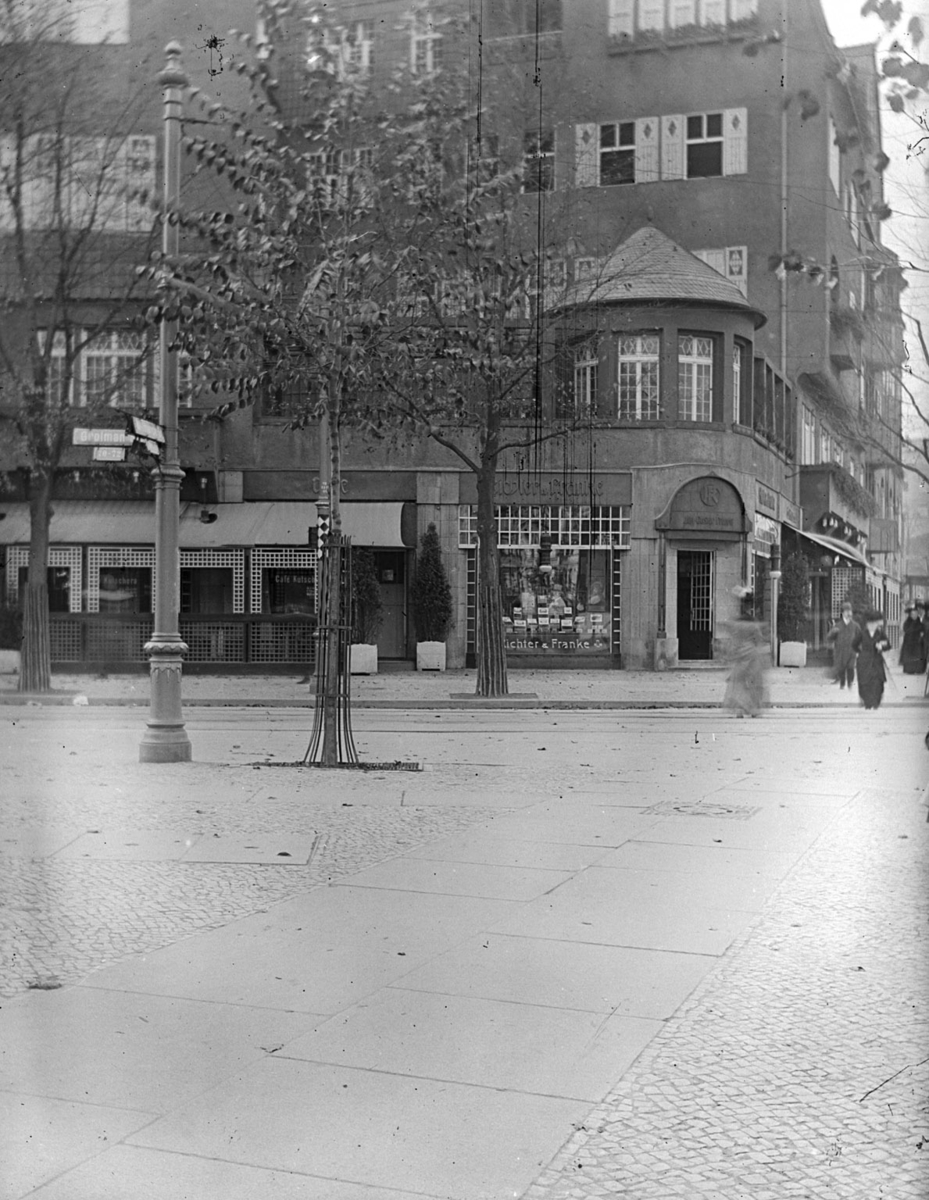 Hjørnet Grolmannstraße / Bismarckstraße i Berlin Charlottenburg