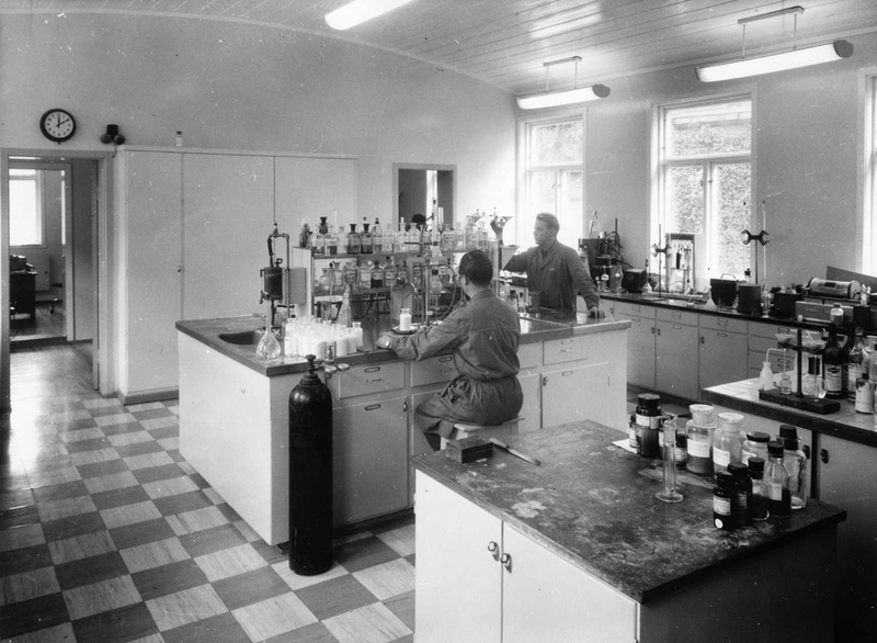 Laboratoriet på Odda Smelteverk