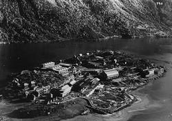 Industriutbygginga på Eitrheimsneset på 1920-talet.