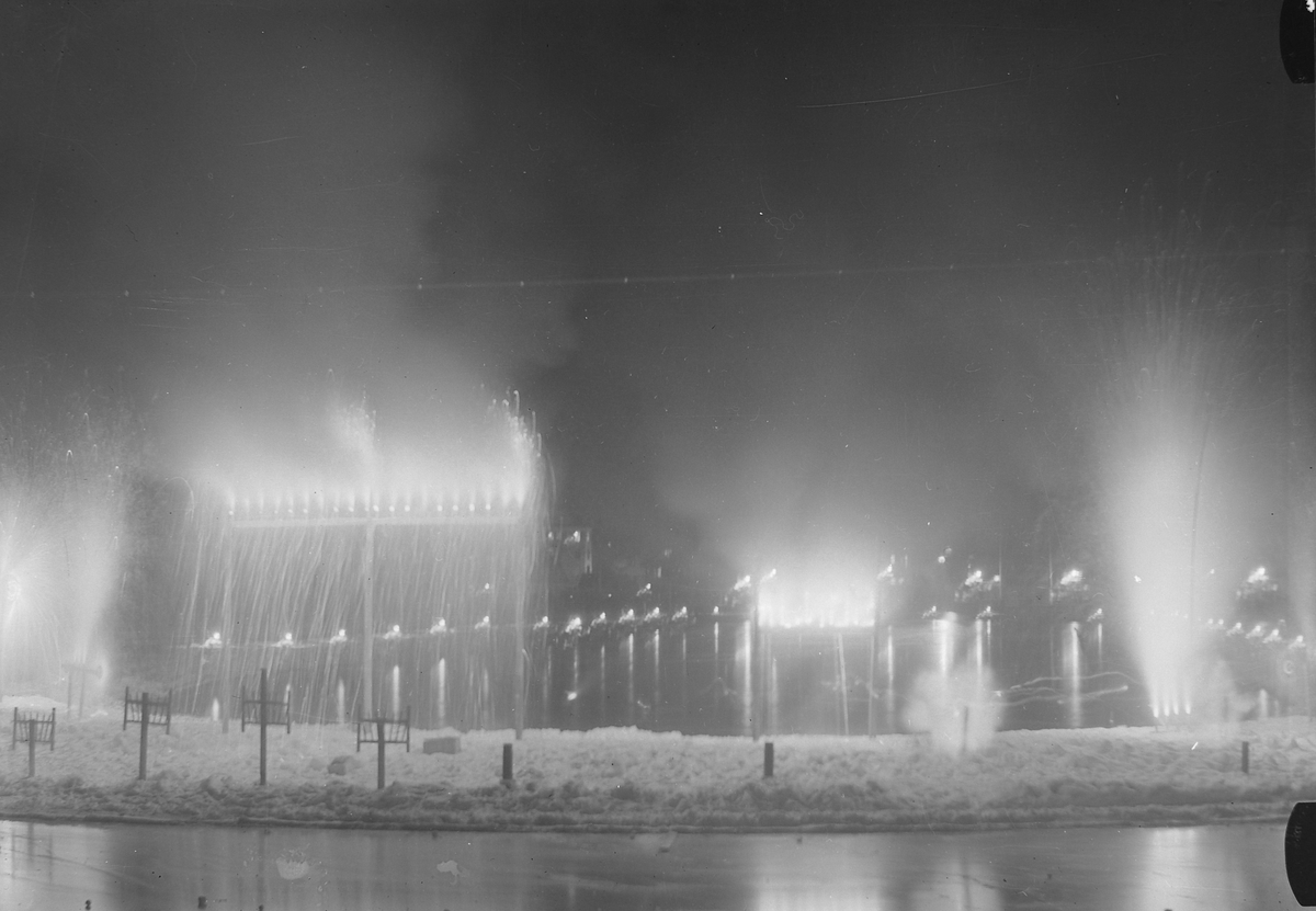 Fra ildfesten for Sonja Henie på Stadion