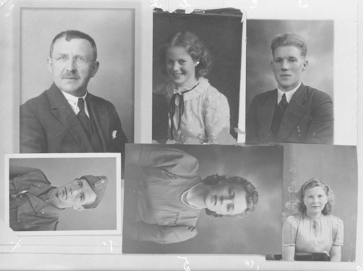 Bildemontasje fra Vefsn Folkehøyskole skoleåret 1939-40
