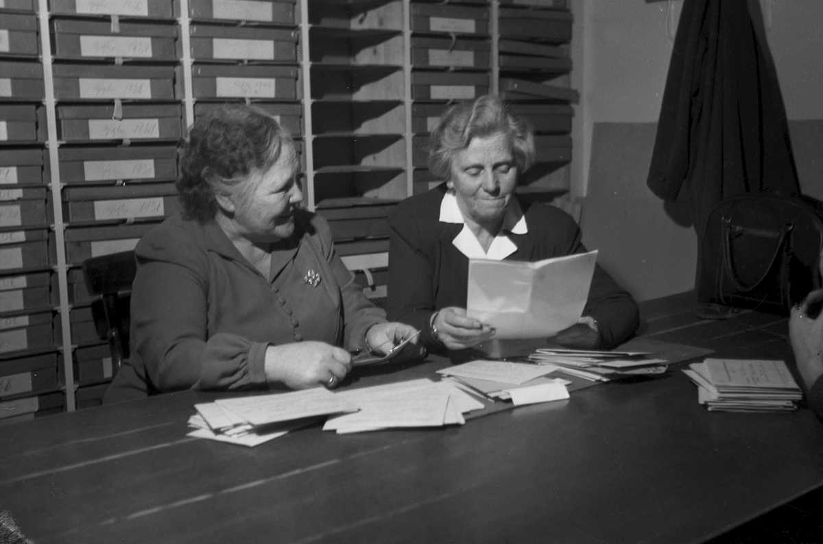 Stemmeopptelling i Rådhuset ved stortingsvalget i 1949