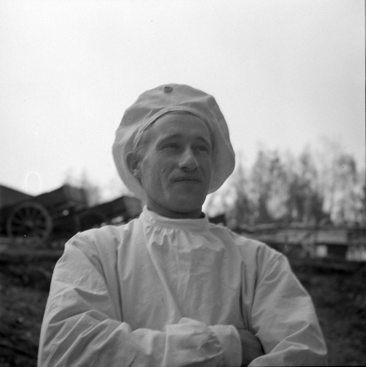 Østre Toten, Starum leir, militær øvelse for veterinærfenrikker, Hærens veterinærtjeneste, befal, Dk. Vestlandet, Trøndelagkompaniet, kokkekurs, riding, gruppebilder