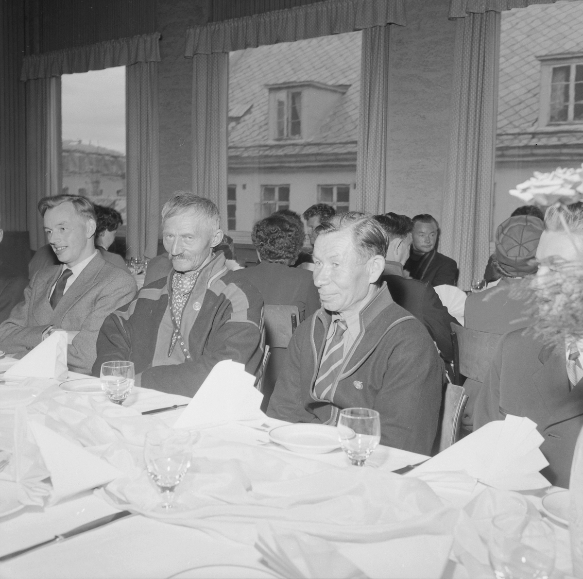 Samenes festmiddag i Folket Hus  i forbindelse med landsmøtet i Trondheim 1957