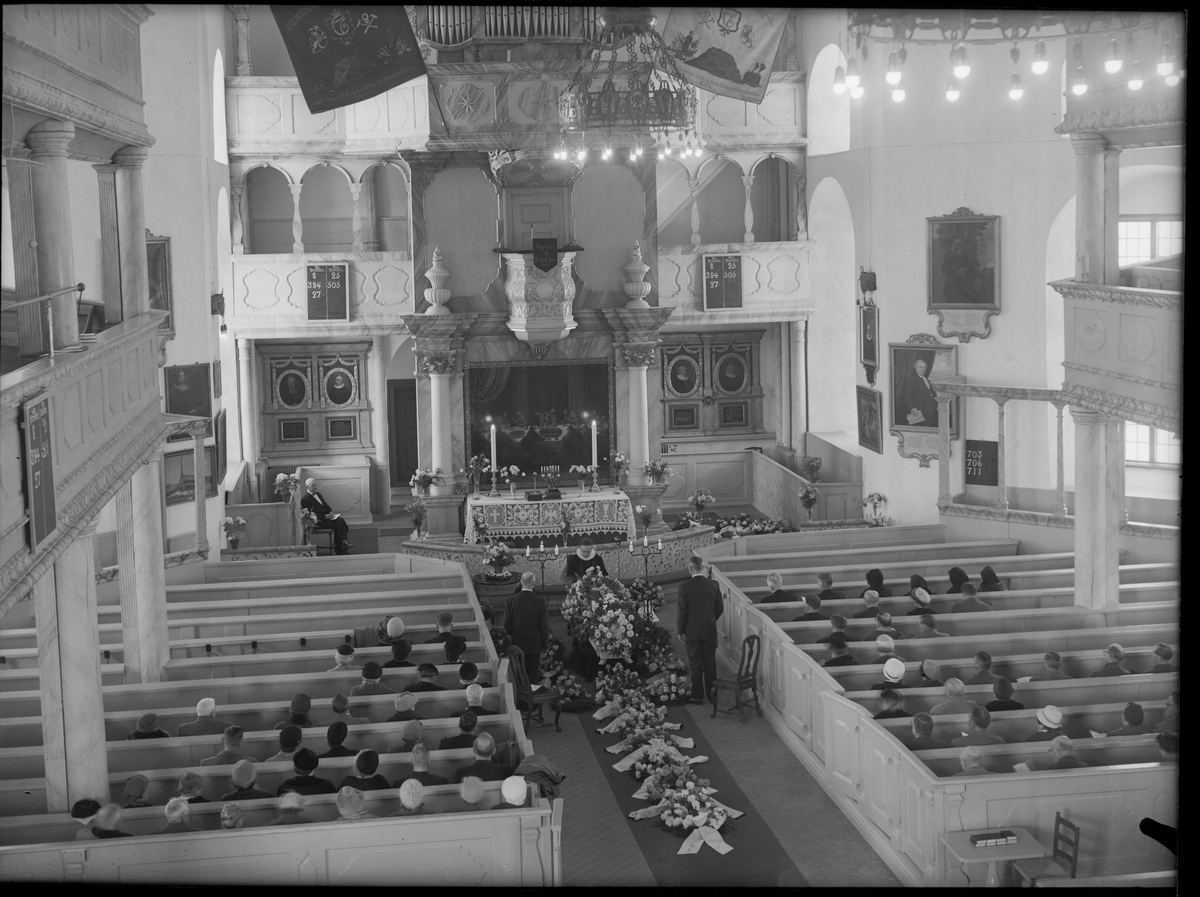 Begravelse i Røros kirke 1960