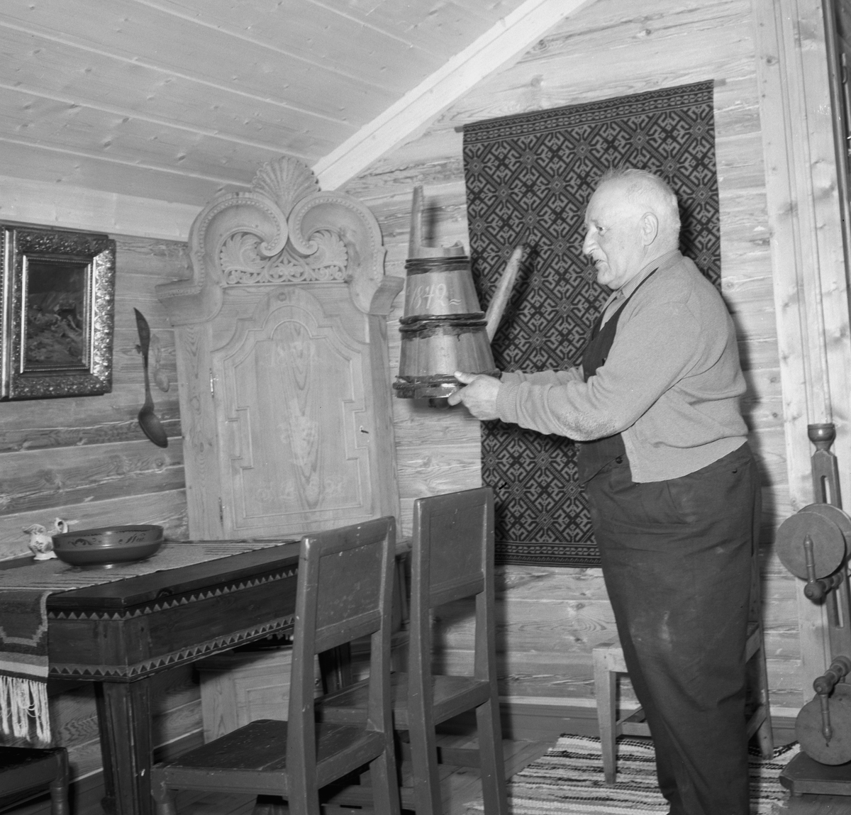 Stein gård,  interiør, Ringsaker. 