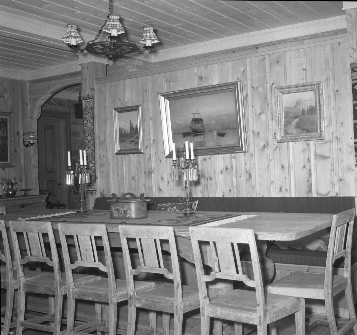 Stein gård, interiør, Ringsaker. 