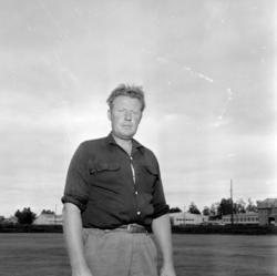 Banemester Alf "Jønna" Ingvaldsen, Hamar Stadion.