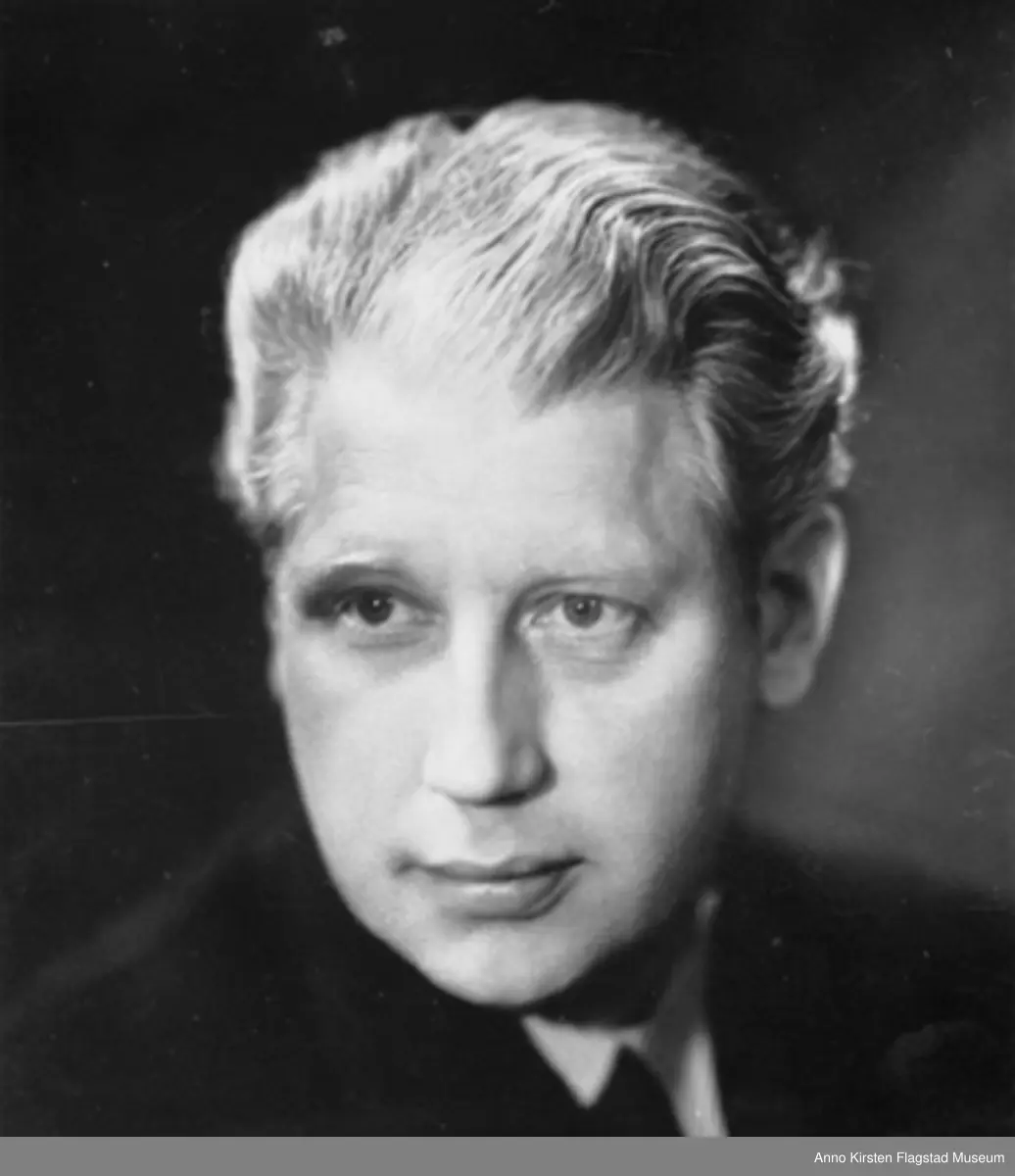 Kirsten Flagstads bror Ole Flagstad. Portrett ca. 1930. 

Kirsten Flagstad's brother Ole Flagstad. Portrait about 1930. 