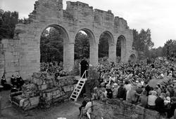 Hamar, Domkirkeodden, Domkirkeruinen, Hamardagen 1955, Hamar