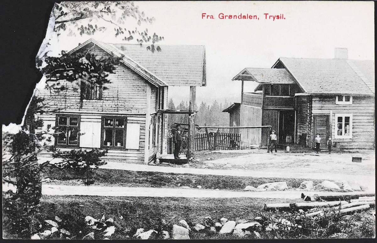 Fra Grøndalen. Trysil. Postkort. Alfarheim Bokhandel No. 54
