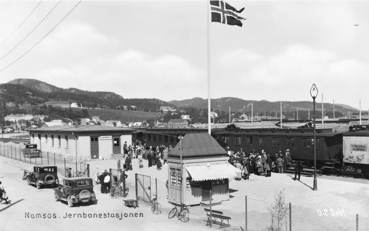 Namsos jernbanestasjon. 